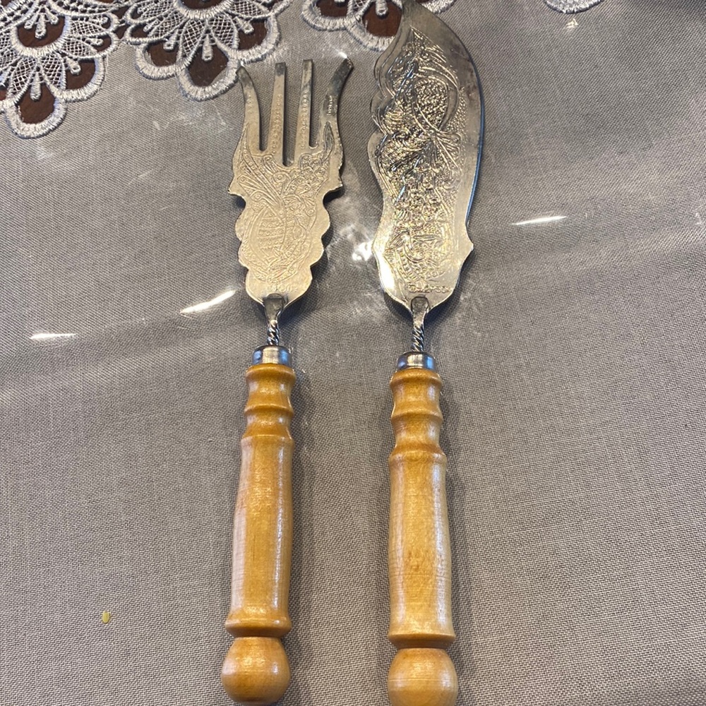 Russian Silver plated Cake Serving Pieces
